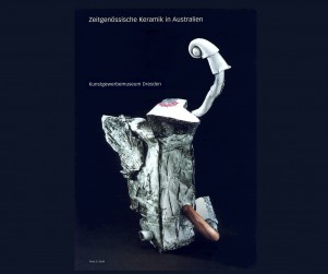Tenuous Aviator: Rod Bamford: 1997: Bone China, polychrome Decal, 30 x30 x30 mm: Photograph E.Estel.
